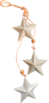 Holzsternbündel, mint-gold Dekorieren & Einrichten