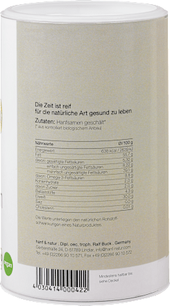 Hanfsamen Bio Geschält hanf&natur