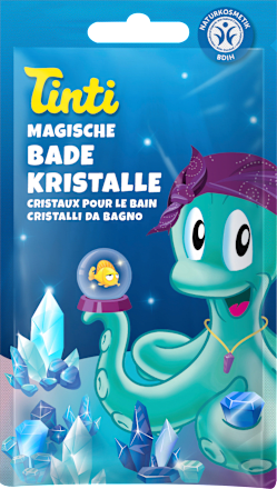 Kinder Badezusatz Badekristalle blau  Tinti