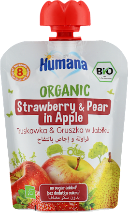 Mus Truskawka & Gruszka w Jabłku  Humana
