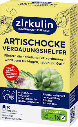 Verdauungshelfer Artischocke hochdosiert Kapseln Zirkulin