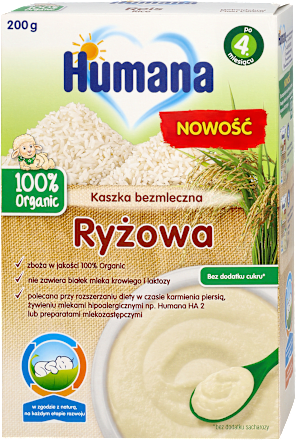 Kaszka bezmleczna ryżowa Humana