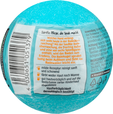 Kinder Badezusatz Badeüberraschung Hunde SauBär