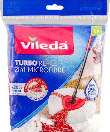 TURBO REFILL 2in1 zamenska krpa za brisanje podova, za džoger - mikrofiber vileda