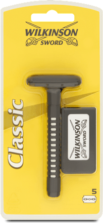 Rasoio Classic monolama con 5 ricariche Double Edge WILKINSON SWORD