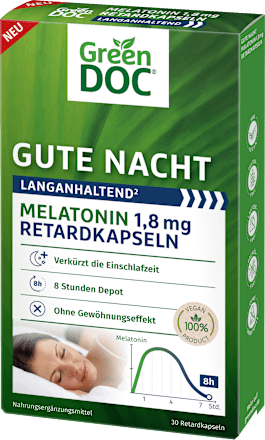 Melatonin 1,8mg Retardkapseln 30 St Green Doc