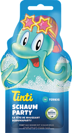 Kinder Badezusatz Schaumparty türkis  Tinti