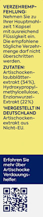 Verdauungshelfer Artischocke hochdosiert Kapseln Zirkulin