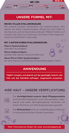 Gesichtspflegeset Tag und Nacht Revitalift Filler L'ORÉAL PARiS