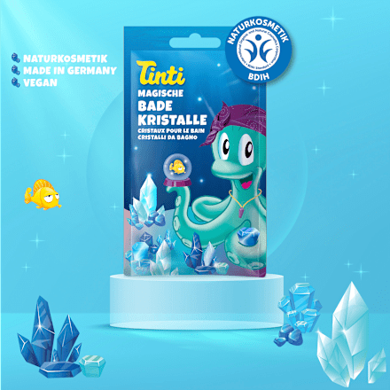 Kinder Badezusatz Badekristalle blau  Tinti