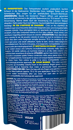 Farbspektakel Bunter Badeschaum in leuchtenden Farben Tinti