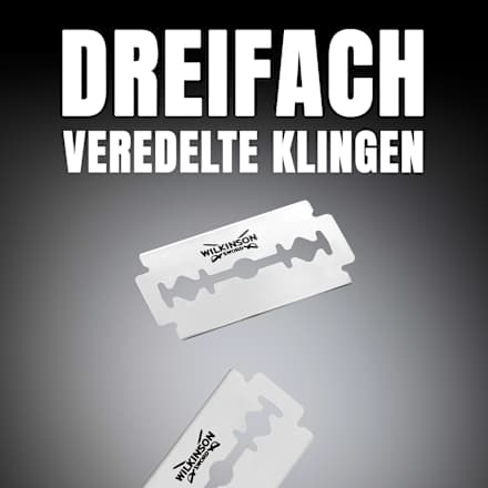 Rasierhobel, Barber´s Style The Edger mit Ersatzklingen WILKINSON SWORD
