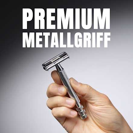 Rasierhobel, Barber´s Style The Edger mit Ersatzklingen WILKINSON SWORD