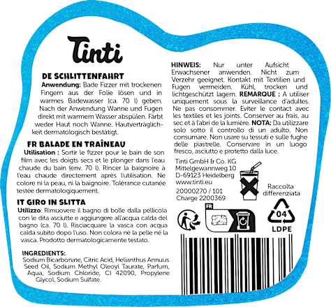 Geschenkset Schlittenfahrt 1tlg Tinti