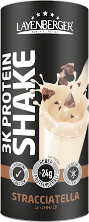 Proteinpulver, 3K Protein Shake Stracciatella Geschmack Layenberger