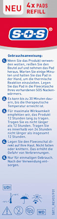 Nackenwärmer Wärmepads Refill SOS
