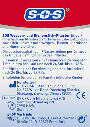 Pflaster Wespen- & Bienenstich SOS