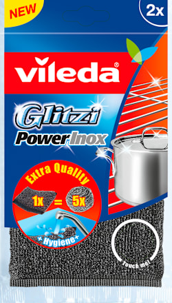 Glitzi Power Inox - sunđerasta žica za pranje posuđa vileda