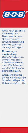Sodbrennen Blocker DUAL Kautabletten SOS