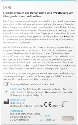 Kalorienblocker Tabletten SHEKO