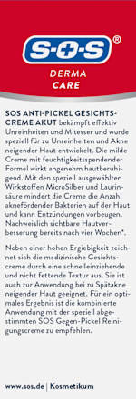 Gesichtscreme Anti-Pickel SOS
