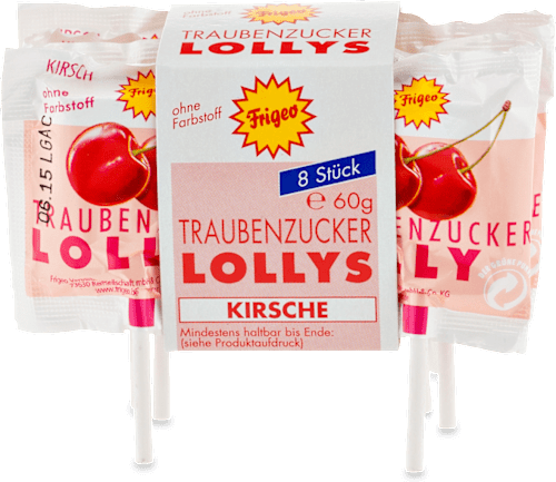 Traubenzucker Lollys sortiert Frigeo