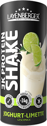 Proteinpulver, 3K Protein Shake Joghurt-Limette Geschmack Layenberger