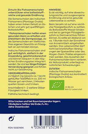 BIO Flohsamenschalen Zirkulin