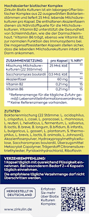 Biotix Kulturen Komplex Kapseln Zirkulin