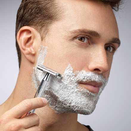 Rasierhobel, Barber´s Style The Edger mit Ersatzklingen WILKINSON SWORD