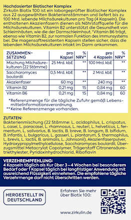 BIOTIX 100 Kapseln 28 St Zirkulin