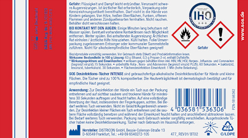 Desinfektionstücher Intense SOS