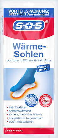 Einlegesohlen Wärme Gr. 41-45 (2 Paar)  SOS