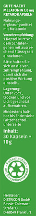 Melatonin 1,8mg Retardkapseln 30 St Green Doc