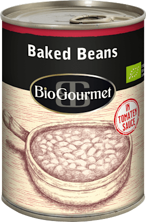 Fertiggericht Baked Beans in Tomatensauce BioGourmet