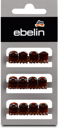 Klamerki do włosów mini brązowe ebelin