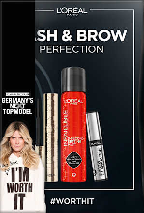 Make-up Set GNTM Lash & Brow Perfection mit Mascara, Augenbrauengel & Fixierspray L'ORÉAL PARiS