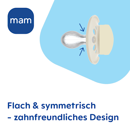 Schnuller Original Night blau/grau 6-16 Monate mam