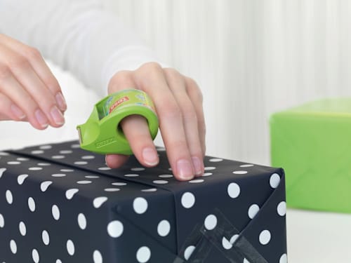 Klebeband Film Eco & Clear Mini Abroller sortiert tesa