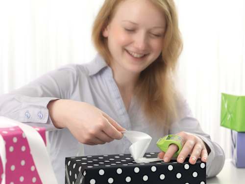 Klebeband Film Eco & Clear Mini Abroller sortiert tesa