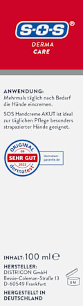 Handcreme AKUT SOS
