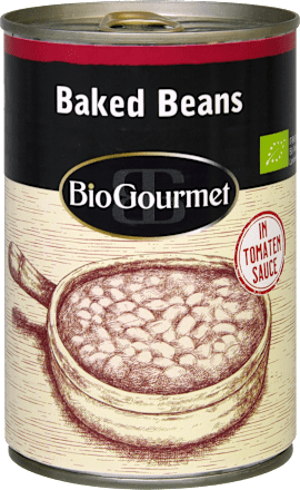 Fertiggericht Baked Beans in Tomatensauce BioGourmet