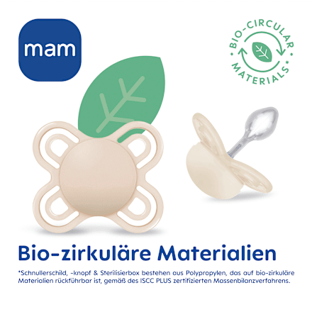 Schnuller Perfect Start Silikon, pink/creme, 0-2 Monate mam