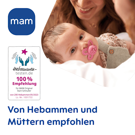 Schnuller Original Start pink/beige 0-2 Monate mam