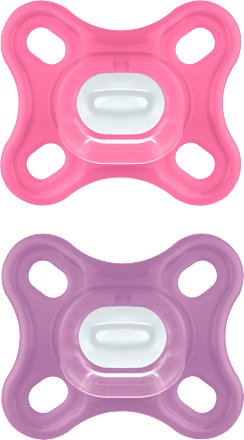 Schnuller Comfort Silikon pink/lila 0-3 Monate mam