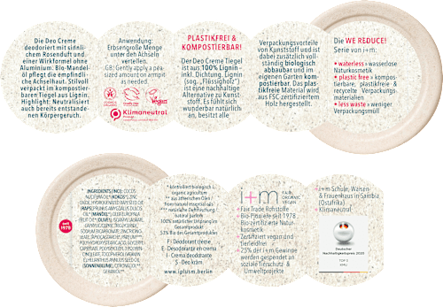 Deocreme WE REDUCE Rose i + m Naturkosmetik Berlin