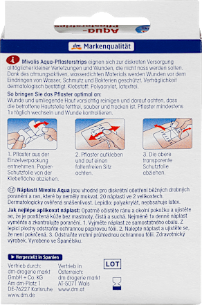 Vodootporni transparentni flasteri Mivolis