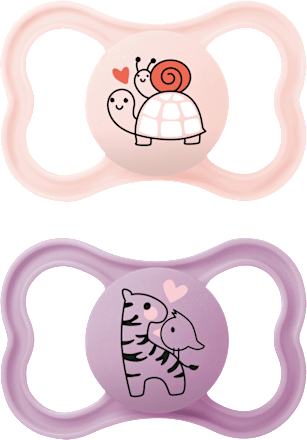 Schnuller Supreme Silikon, rosa/lila, ab 16 Monaten mam