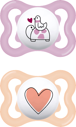 Supreme Schnuller 0-6 Monate rosa/weiß mam
