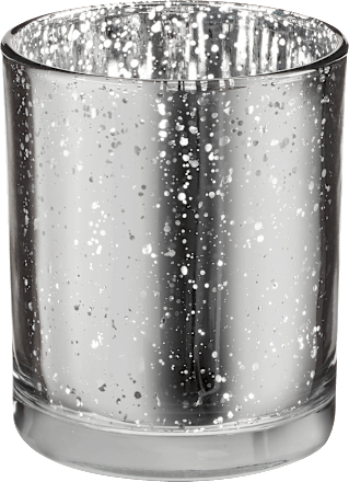 Kerzenglas, silber gesprenkelt Dekorieren & Einrichten
